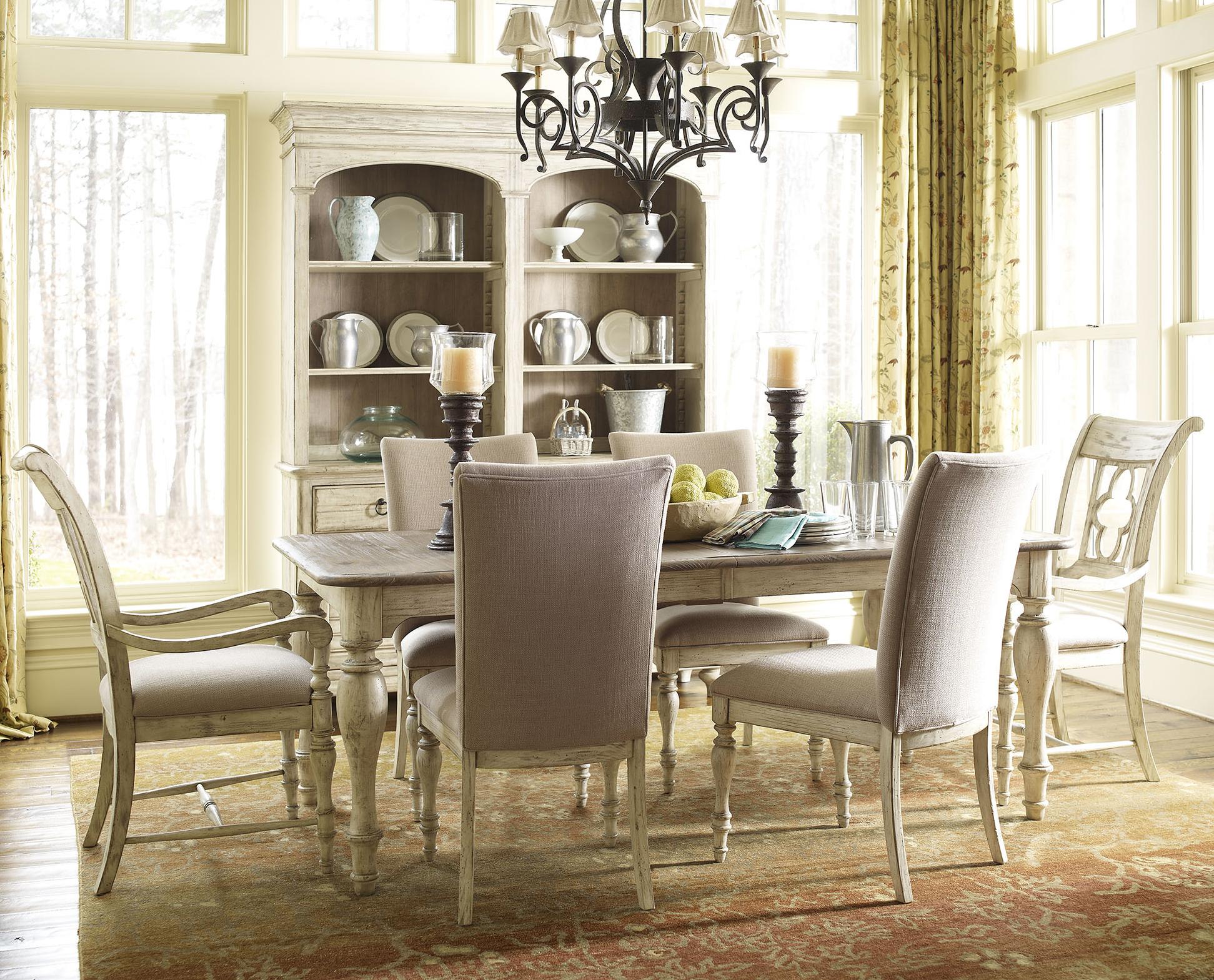 Kincaid Furniture Weatherford 7 Piece Dining Set with Canterbury Table